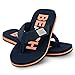 Produktbild Ultrapower Flip-On Zehentrenner | Flip Flops | Badelatschen | Strandschuhe | Duschlatschen | Zehenstegpantolette | Bad | Sauna Schuhe | Sandalen | Blau/Orange | Gr.43