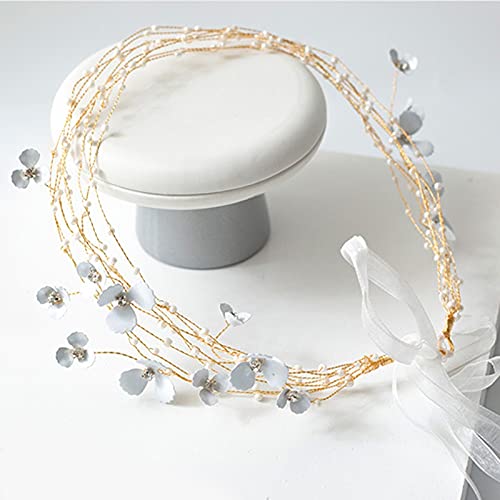 Diadema de la boda JFDBGU para peinados románticos de novia al aire libre