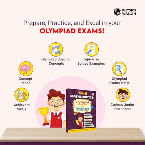 Image of PW Olympiad Books for Class 7 2026-27 - Mathematics Workbook | IMO Olympiad Prep Book | Chapterwise MCQs, PYQs, Concept Maps & Worksheets for After School Practice (Paperback)