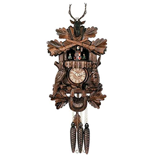 River City Clocks One Day Musical Hunter's Cuckoo Clock with