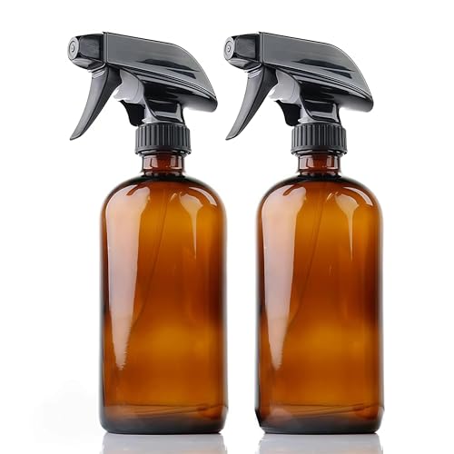 Viviihoo - Botella pulverizadora de plástico vacía, 500 ml, lacon pulverizador de agua, ideal para plantas, limpieza, peluquería, seguridad alimentaria, recargable
