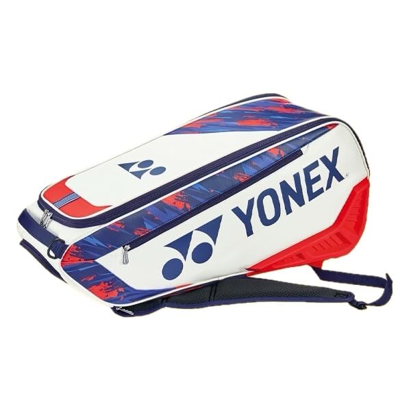 YONEX BA02326EX Expert Racquet Bag (6pcs) with Separate Shoe Compartment (White Red Camouflaged)