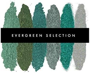 CROWNMADE Epoxy Resin Color Pigment & Glitter Powder Set - Pigment Powder Kit 180g (Evergreen)
