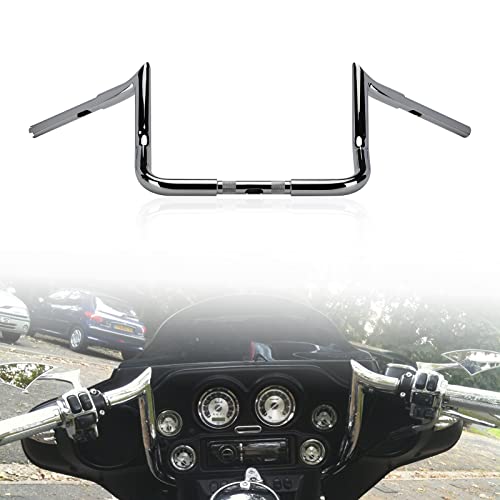 Guidon Ape Hanger Harley Touring 1986-2021 LKV Chromé de 30,5 cm pour Carénage Batwing