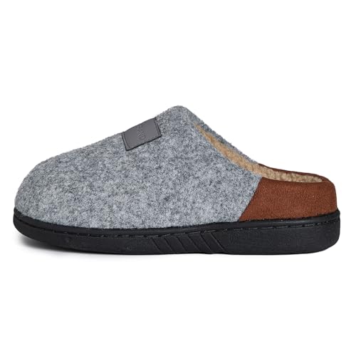 Image of Lucky Brand Boys Micro Suede Sherpa Clog Slippers Warm Plush Lined Indoor Outdoor Slip On House Shoes Cozy Kids Winter Clogs
