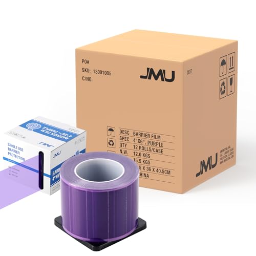JMU Purple Barrier Film, 12 Rolls Dental Tattoo Barrier Tape 4" x 6"