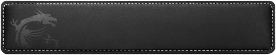 msi Vigor Wr01 Keyboard Wrist Rest 'Black with Iconic, W128264722 (Rest 'Black with Iconic Dragon Design, Cool Gel-Infused Memory Foam, Non-Slip Rubber Base, Incline)