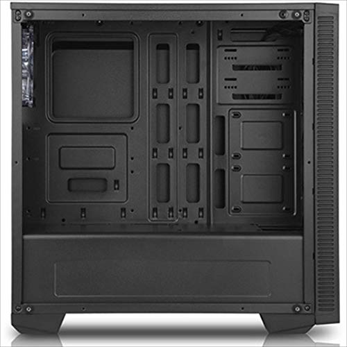 Amazon | サイズ 強化ガラス採用 ブルーLEDファン4基搭載 ATXミドル
