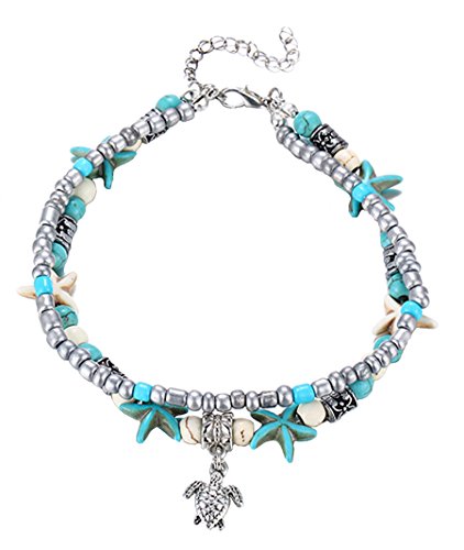 Blazing Autumn Anklet/Beads/Turtle/Starfish Anklet Foot Jewelry for Teens and Women