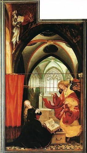 Tableau Annonciation Matthias Grunewald 60x90cm toile decoration murale art