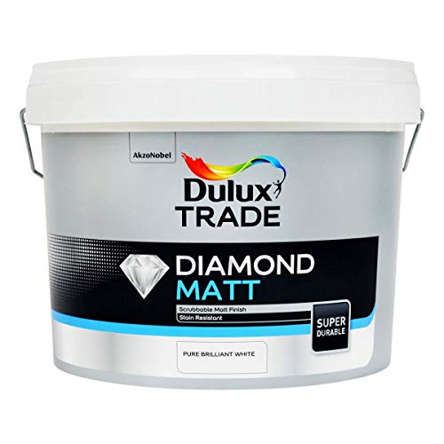 10L Diamond Matt Dulux Trade Pure Brilliant White