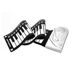 Tissting Rolling Up Piano Portable Pliable 49 Touches Clavier éLectronique Haut Parleur IntéGré DéMonstration Song Hand Roll Piano(Argent) - Les Beatles, Paul McCartney, John Lennon, RIngo Starr, George Harrison