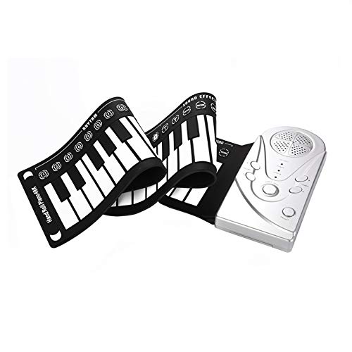 Tissting Rolling Up Piano Portable Pliable 49 Touches Clavier éLectronique Haut Parleur IntéGré DéMonstration Song Hand Roll Piano(Argent) - Les Beatles, Paul McCartney, John Lennon, RIngo Starr, George Harrison Tissting Rolling Up Piano Portable Pliable 49 Touches Clavier éLectronique Haut Parleur IntéGré DéMonstration Song Hand Roll Piano(Argent)