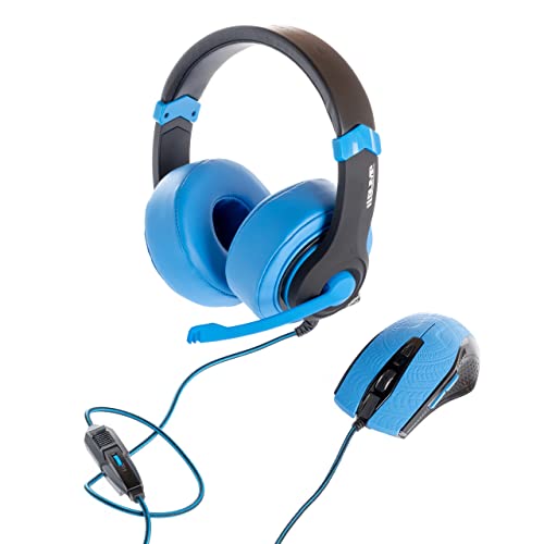 Dragonwar Combo Casque micro Confort et Souris gamer 2400 Dpi 3 Vitesses (800/1600/2400) Inclus le jeu Fallout 4 Bleu 933301 Cover