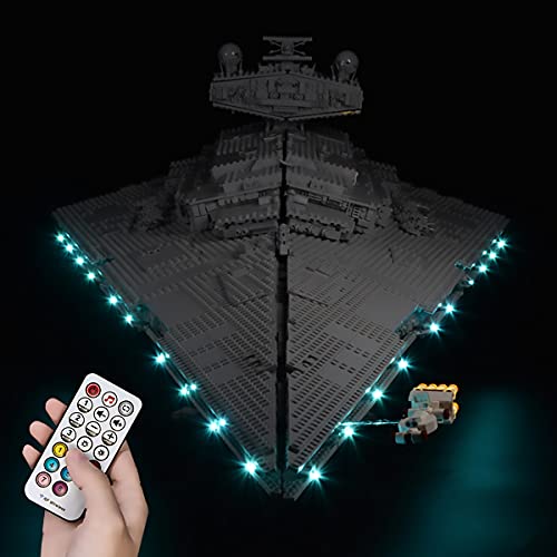 Hosdiy Beleuchtung Set für Imperialer Sternzerstörer, LED Lichtset Kompatibel mit Lego 75252 (Nur Beleuchtung, Ohne… – Bild 4