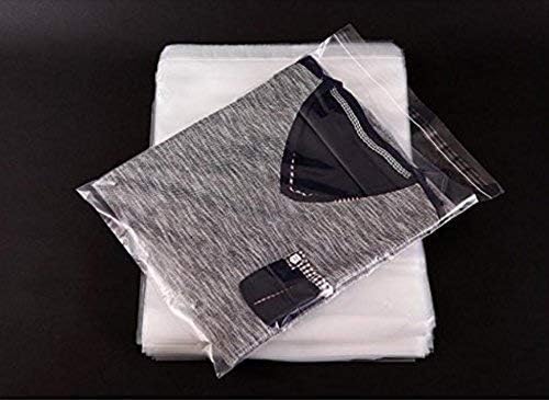 VASANA 100PCS 9 in x 12 in Clear Automatic Sealing Cello Cellophane Bags Treat Bag Packaging Bags with Adhesive Closure Good for Bakery Candle Candies Cookies Snacks
