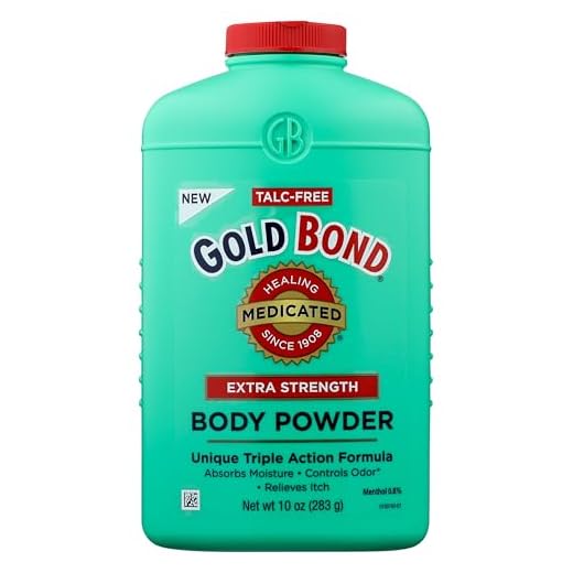 Gold Bond Medicated Talc-Free Extra Strength Body Powder, 10 oz., for Cooling, Absorbing Itch Relief