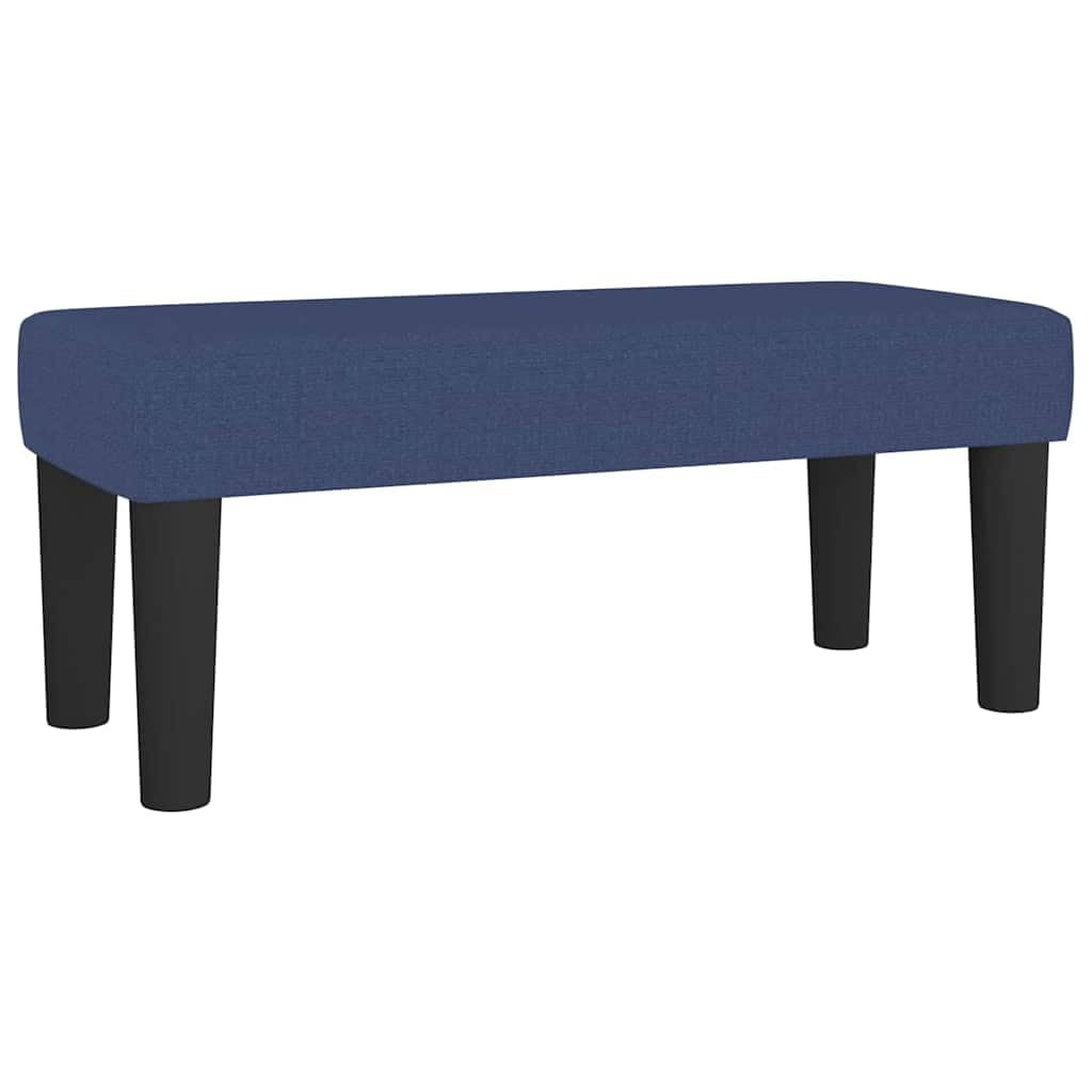 Banc rembourré bleu 70 cm compact pour soulager vos pieds fatigués