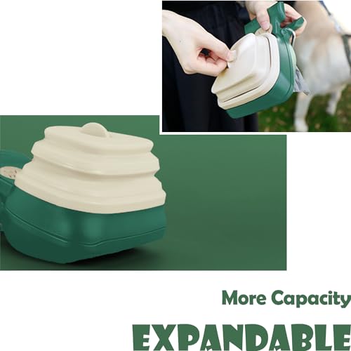 Image of Portable Dog Pooper Scooper with Bag Attachment, Small Handheld Poop Scoop for Travel Walks Yard