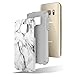 Townshop Galaxy S7 Case, Marble Design Hard Rubber Impact Dual Layer Shockproof Silicone Bumper Case for Samsung Galaxy S7
