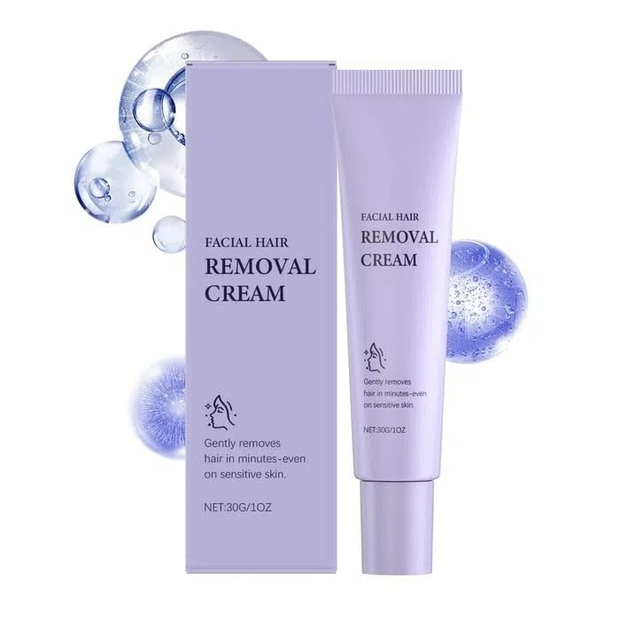 Facial Hair Removal Cream for Women, Gentle Formula for Face, Upper Lip and Chin, Suitable for Sensitive Skin, Smooth Skin in Minutes, 30g-image-44
