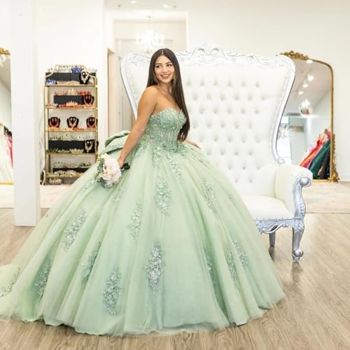 Lace Appliques Quinceanera Dresses Ball Gown Puffy Off Shoulder Tulle Prom Dress Sweet 15 16 Dresses for Women4