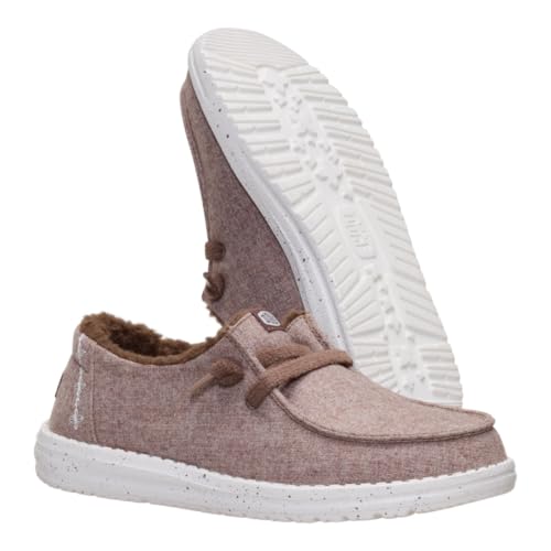 Image of HEYDUDE Wendy Wool Cozy Walnut Women Size 8
