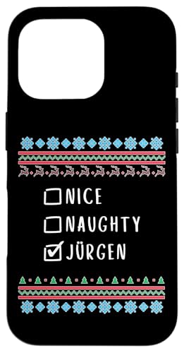 素敵、いたずら、 Jurgen クリスマス・アグリー・セーター スマホケース iPhone 16 Pro 用