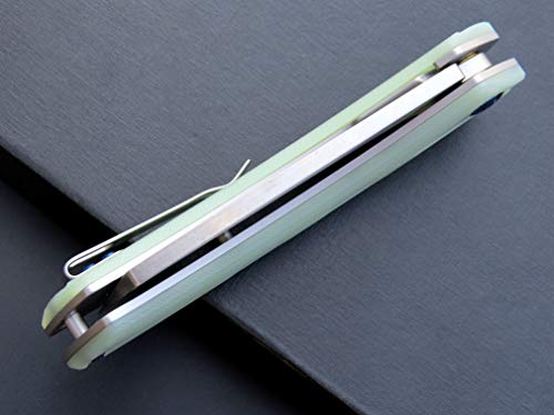 Eafengrow Ef931 Pocket Knife D2 Steel Blade Outdoor Tool Knives G10 Handle Pocket Clip Edc Reliable Locking Knife Flipper Knife For Camping Survival And Outdoor (Jade) #TOP7