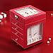 Gift Box Jewelry Luxury Fashion Rotating Large Jewelry Box Jewelry Display Casket Earrings Ring Boxes Jewelry Organizer Gift Box Portable Jewelry Storage Box