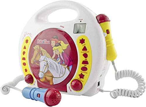 X4-TECH Kinder CD-Player CD, SD, USB Incl. micrófono, Incl. Karaoke-Funktion