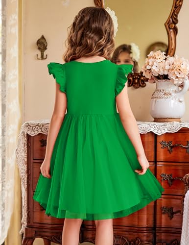 Image of Arshiner Toddler Tutu Dress Little Girls Fluffy Summer Dresses Casual Party Tulle Sundress for Kids 2-6Y