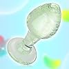 Roluck Glas Analplugs Leuchtend Kristall Butt Plug Glasdildo Sex Spielzeug Geeignet für Männer, Frauen, Paare unterschiedlichen für Anfänger und Profis (L) #4