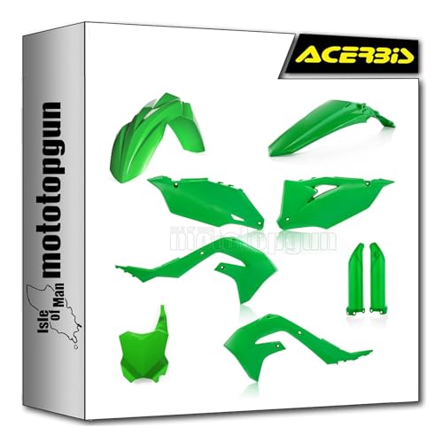Plastique vert Acerbis 0023649.130 anti-casse pour plaques Kawasaki KXF 450
