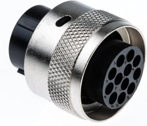 Conector circular de 12 posiciones UTG61412PN para montaje en cable de control y datos 2