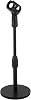Toyvian Adjustable Microphone Desk Stand with 120mm Metal Round Base, Desktop Mic Holder for Podcast, Singing Performance, Wedding Stage, Studio and Table Mount Use