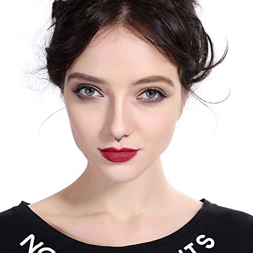 Orazio Black Daith Earrings 16G Stainless Steel Cartilage Tragus Helix Rook Ear Lip Septum Piercing Body Jewelry #TOP5