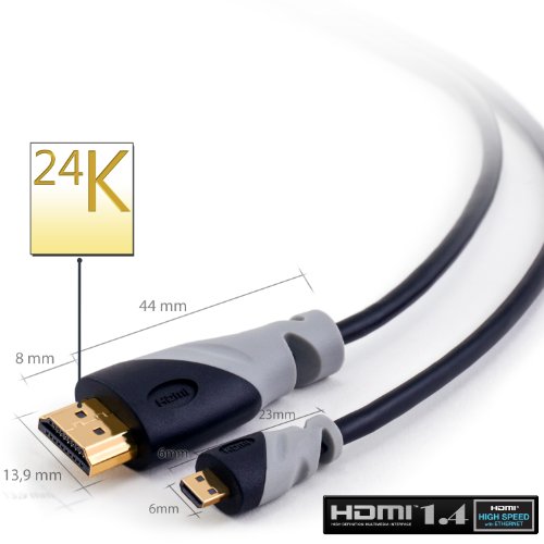 CSL - Cavo Micro e Mini HDMI B: 1,5m Micro HDMI