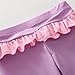 Hansber Kids Girls 2 Pieces Long-Sleeve and Long-Pant Full Coverage Swimsuit Ruffle Trim Design Top and Pants Set Pink 4-5 Years