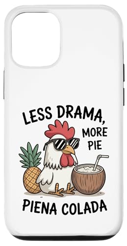 Less Drama More Pie Piena Colada �`�L�� �g���s�J���h�����N �X�}�z�P�[�X iPhone 12/12 Pro �p