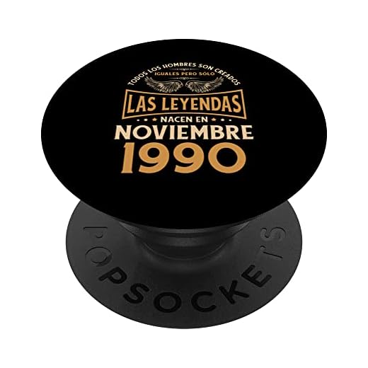 Cumpleaños Hombre Regalos Las Leyendas Noviembre 1990 PopSockets PopGrip Intercambiable