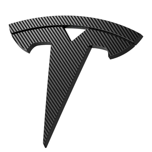 Image of Spigen Front Emblem Logo Full Cover Sticker for Tesla Model 3 Highland (Standard, Premium & Performance 2026 /2025 /2024) - Carbon