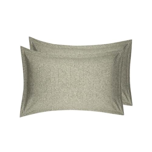 Image of Wakefit 100% Cotton Pillow Cover Set of 2 | 200 TC Soft & Breathable Pillow Cases | Standard Size 18 x 27 Inch | Skin Friendly, Durable & Gentle Machine Washable | Buffey