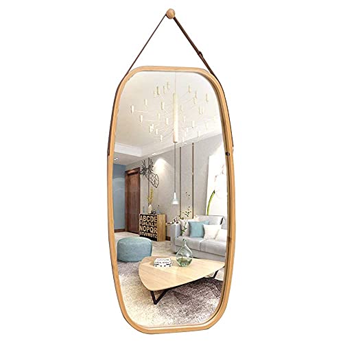 Olotu Full Length Mirrors Wall Mounted Hanging Wooden Full Length Mirror Rectangular Wall Mounted Or Free Standing Dressing Mirror, Outdoor Photo Mirror Can Be Back, For Bedroom, Living Room, Cloakroo #TOP16