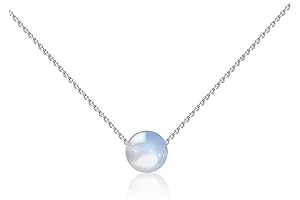 Moonstone Crystal Pendant Handmade Necklace for Women