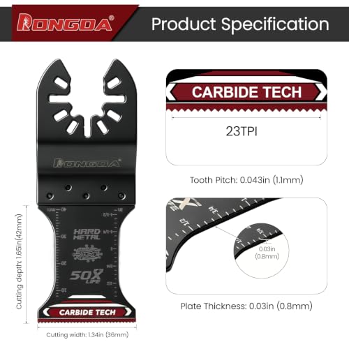 RONGDA Carbide Oscillating Blades For Hard Material