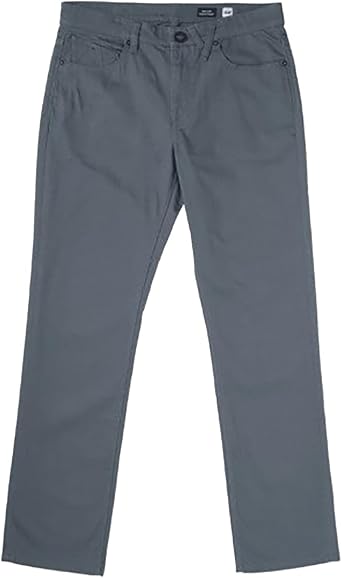 Volcom Solver 5 Pocket Slub Mens Jeans - Dark Slate