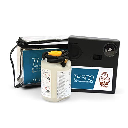 MAXTOOLS TR300 Kit de réparation de pneu de SUV avec technologie Valve-Through (injection à travers la valve) pour les voitures tout-terrain et les SUV.