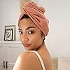 AQUIS Copper Sure™ Rapid Dry Microfiber Hair Wrap, Button-Loop Closure Wrap Shape, Clean Towel Technology, Ultra-Absorbent