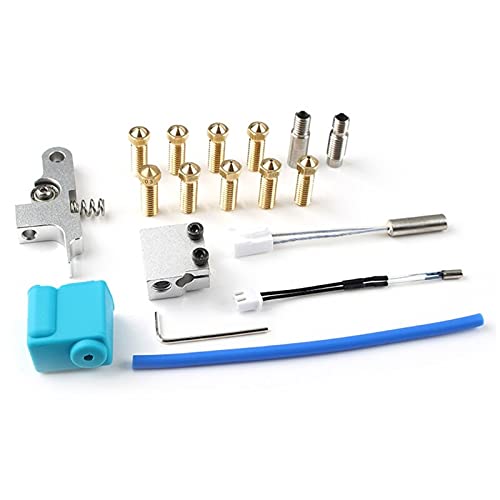 Lysee 3D Printer Parts & Accessories - Printer Nozzle Silicone Sleeve Throat Thermistor Tube Heating Block Kit for Sidewinder X1 3D Printer Accessories Parts - (Color: As Shown)